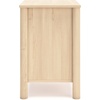 image:imageSignature Design by Ashley Bedside Table Nightstand Scalloped 2 DrawersBeige