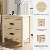 image:imageSignature Design by Ashley Bedside Table Nightstand Scalloped 2 DrawersBeige