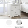 image:imageSignature Design by Ashley Bedside Table Nightstand Scalloped 2 DrawersWhite