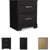 image:imageSignature Design by Ashley Belachime 2 Drawer Black Nightstand CharcoalBlack