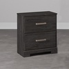 image:imageSignature Design by Ashley Belachime 2 Drawer Black Nightstand CharcoalBlack