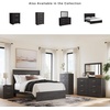 image:imageSignature Design by Ashley Belachime 2 Drawer Black Nightstand CharcoalBlack