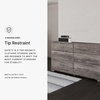 image:imageSignature Design by Ashley Belachime 2 Drawer Black Nightstand CharcoalGrayish Brown