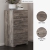 image:imageSignature Design by Ashley Belachime 2 Drawer Black Nightstand CharcoalGrayish Brown