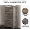 image:imageSignature Design by Ashley Belachime 2 Drawer Black Nightstand CharcoalGrayish Brown