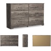 image:imageSignature Design by Ashley Belachime 2 Drawer Black Nightstand CharcoalGrayish Brown