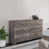 image:imageSignature Design by Ashley Belachime 2 Drawer Black Nightstand CharcoalGrayish Brown