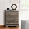 image:imageSignature Design by Ashley Belachime 2 Drawer Black Nightstand CharcoalGrayish Brown