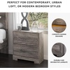 image:imageSignature Design by Ashley Belachime 2 Drawer Black Nightstand CharcoalGrayish Brown