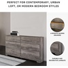 image:imageSignature Design by Ashley Belachime 2 Drawer Black Nightstand CharcoalGrayish Brown