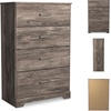 image:imageSignature Design by Ashley Belachime 2 Drawer Black Nightstand CharcoalGrayish Brown