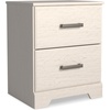image:imageSignature Design by Ashley Belachime 2 Drawer Black Nightstand CharcoalWhite