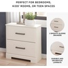 image:imageSignature Design by Ashley Belachime 2 Drawer Black Nightstand CharcoalWhite