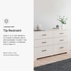 image:imageSignature Design by Ashley Belachime 2 Drawer Black Nightstand CharcoalWhite