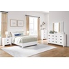 image:imageSignature Design by Ashley Binterglen 6Drawer White Dresser Casual Contemporary Style Hardwood Solids and Okoume Veneer Bedroom Storage 57 W