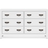 image:imageSignature Design by Ashley Binterglen 6Drawer White Dresser Casual Contemporary Style Hardwood Solids and Okoume Veneer Bedroom Storage 57 W