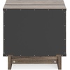image:imageSignature Design by Ashley Chalanna White Glam Nightstand LED Lighting and USB Charging Modern Bedside Table 2 Drawer Storage for Bedroom 2763 W Bright WhiteBrown