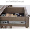 image:imageSignature Design by Ashley Chalanna White Glam Nightstand LED Lighting and USB Charging Modern Bedside Table 2 Drawer Storage for Bedroom 2763 W Bright WhiteBrownGray