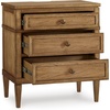 image:imageSignature Design by Ashley Chalanna White Glam Nightstand LED Lighting and USB Charging Modern Bedside Table 2 Drawer Storage for Bedroom 2763 W Bright WhiteBrown