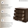 image:imageSignature Design by Ashley Chalanna White Glam Nightstand LED Lighting and USB Charging Modern Bedside Table 2 Drawer Storage for Bedroom 2763 W Bright WhiteMedium Brown