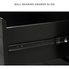 image:imageSignature Design by Ashley Chalanna White Glam Nightstand LED Lighting and USB Charging Modern Bedside Table 2 Drawer Storage for Bedroom 2763 W Bright WhiteBlack