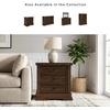 image:imageSignature Design by Ashley Chalanna White Glam Nightstand LED Lighting and USB Charging Modern Bedside Table 2 Drawer Storage for Bedroom 2763 W Bright WhiteMedium Brown
