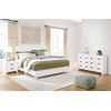 image:imageSignature Design by Ashley Chalanna White Glam Nightstand LED Lighting and USB Charging Modern Bedside Table 2 Drawer Storage for Bedroom 2763 W Bright WhiteWhite