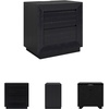 image:imageSignature Design by Ashley Chalanna White Glam Nightstand LED Lighting and USB Charging Modern Bedside Table 2 Drawer Storage for Bedroom 2763 W Bright WhiteBlack