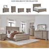 image:imageSignature Design by Ashley Chalanna White Glam Nightstand LED Lighting and USB Charging Modern Bedside Table 2 Drawer Storage for Bedroom 2763 W Bright WhiteBrownGray