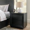 image:imageSignature Design by Ashley Chalanna White Glam Nightstand LED Lighting and USB Charging Modern Bedside Table 2 Drawer Storage for Bedroom 2763 W Bright WhiteBlack