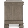 image:imageSignature Design by Ashley Chalanna White Glam Nightstand LED Lighting and USB Charging Modern Bedside Table 2 Drawer Storage for Bedroom 2763 W Bright WhiteBrownGray