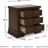 image:imageSignature Design by Ashley Chalanna White Glam Nightstand LED Lighting and USB Charging Modern Bedside Table 2 Drawer Storage for Bedroom 2763 W Bright WhiteMedium Brown