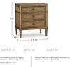 image:imageSignature Design by Ashley Chalanna White Glam Nightstand LED Lighting and USB Charging Modern Bedside Table 2 Drawer Storage for Bedroom 2763 W Bright WhiteBrown