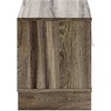 image:imageSignature Design by Ashley Chalanna White Glam Nightstand LED Lighting and USB Charging Modern Bedside Table 2 Drawer Storage for Bedroom 2763 W Bright WhiteBrown