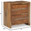 image:imageSignature Design by Ashley Chalanna White Glam Nightstand LED Lighting and USB Charging Modern Bedside Table 2 Drawer Storage for Bedroom 2763 W Bright WhiteBrown