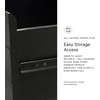 image:imageSignature Design by Ashley Chalanna White Glam Nightstand LED Lighting and USB Charging Modern Bedside Table 2 Drawer Storage for Bedroom 2763 W Bright WhiteBlack