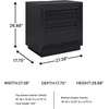 image:imageSignature Design by Ashley Chalanna White Glam Nightstand LED Lighting and USB Charging Modern Bedside Table 2 Drawer Storage for Bedroom 2763 W Bright WhiteBlack