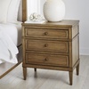image:imageSignature Design by Ashley Chalanna White Glam Nightstand LED Lighting and USB Charging Modern Bedside Table 2 Drawer Storage for Bedroom 2763 W Bright WhiteBrown