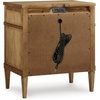 image:imageSignature Design by Ashley Chalanna White Glam Nightstand LED Lighting and USB Charging Modern Bedside Table 2 Drawer Storage for Bedroom 2763 W Bright WhiteBrown