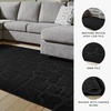 image:imageSignature Design by Ashley Chanleigh Abstract Washable Area Rug 8x10Black