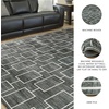 image:imageSignature Design by Ashley Chanleigh Abstract Washable Area Rug 8x10BlackGray