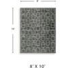 image:imageSignature Design by Ashley Chanleigh Abstract Washable Area Rug 8x10BlackGray
