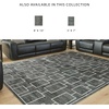 image:imageSignature Design by Ashley Chanleigh Abstract Washable Area Rug 8x10BlackGray