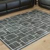 image:imageSignature Design by Ashley Chanleigh Abstract Washable Area Rug 8x10BlackGray