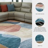 image:imageSignature Design by Ashley Chanleigh Abstract Washable Area Rug 8x10CreamBlue