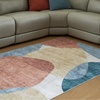 image:imageSignature Design by Ashley Chanleigh Abstract Washable Area Rug 8x10CreamBlue