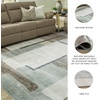 image:imageSignature Design by Ashley Chanleigh Abstract Washable Area Rug 8x10CreamBrownGray