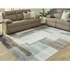 image:imageSignature Design by Ashley Chanleigh Abstract Washable Area Rug 8x10CreamBrownGray