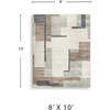 image:imageSignature Design by Ashley Chanleigh Abstract Washable Area Rug 8x10CreamBrownGray