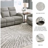 image:imageSignature Design by Ashley Chanleigh Abstract Washable Area Rug 8x10GrayWhite